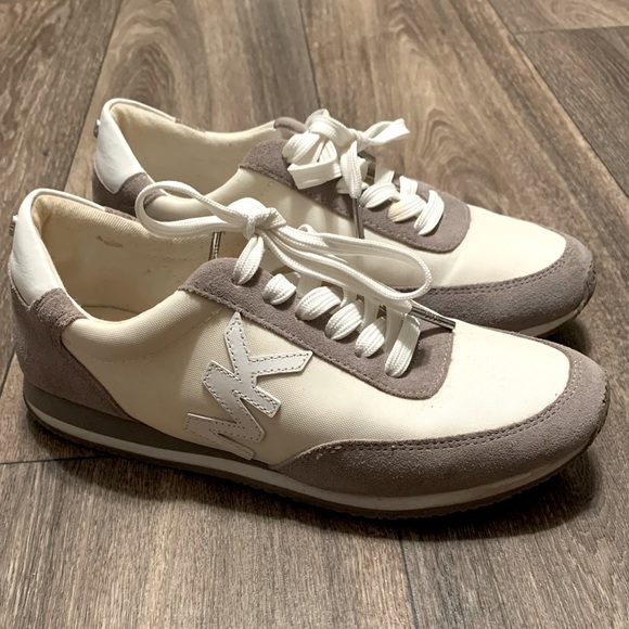 Michael Kors Shoes - Michael Kors Stanton Women MK Logo Beige Trainer 6